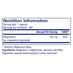 Pure Encapsulations Magnesium (glycinate) 180 caps