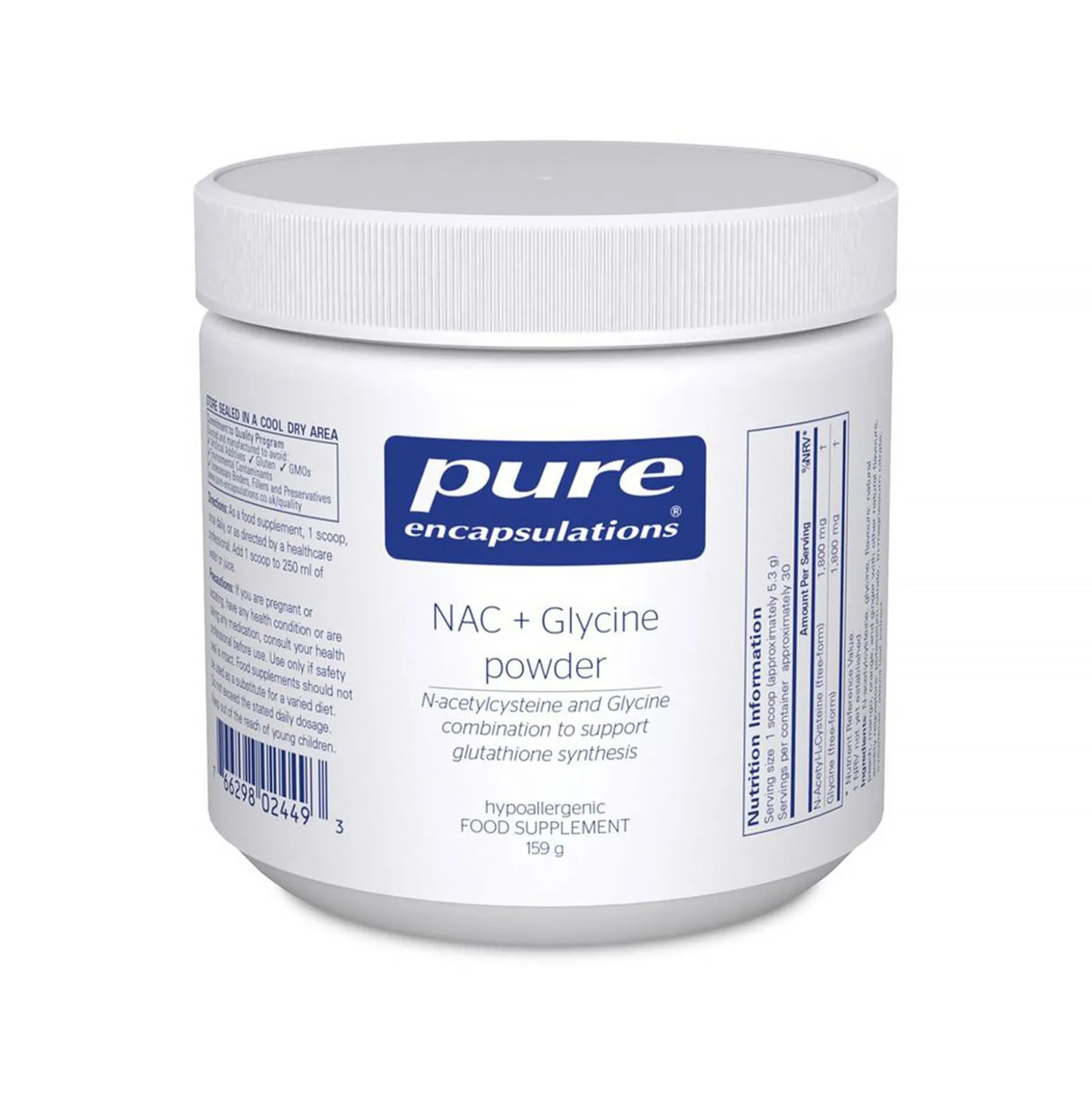 Pure Encapsulations NAC + Glycine powder 159g