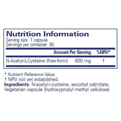 Pure Encapsulations NAC 600 Mg. 90