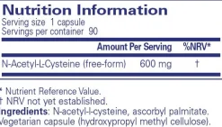 Pure Encapsulations NAC 600 Mg. 90