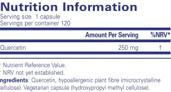 Pure Encapsulations Quercetin 120 caps