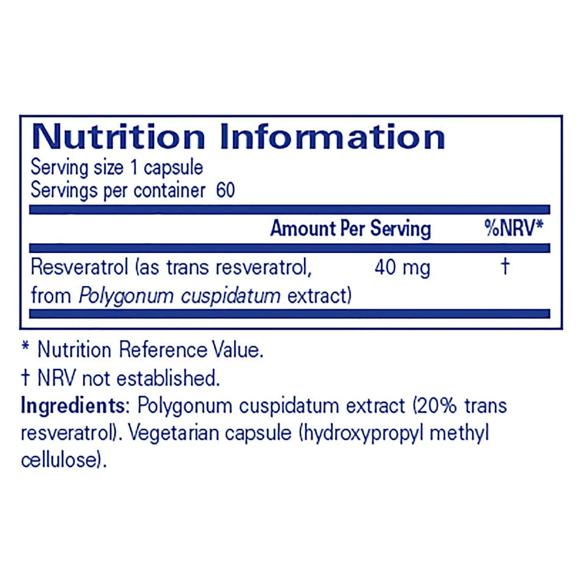 Pure Encapsulations Resveratrol 60 caps