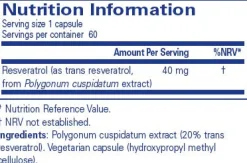 Pure Encapsulations Resveratrol 60 caps
