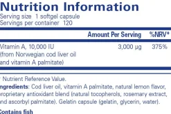 Pure Encapsulations Vitamin A 10,000 IU 120 caps