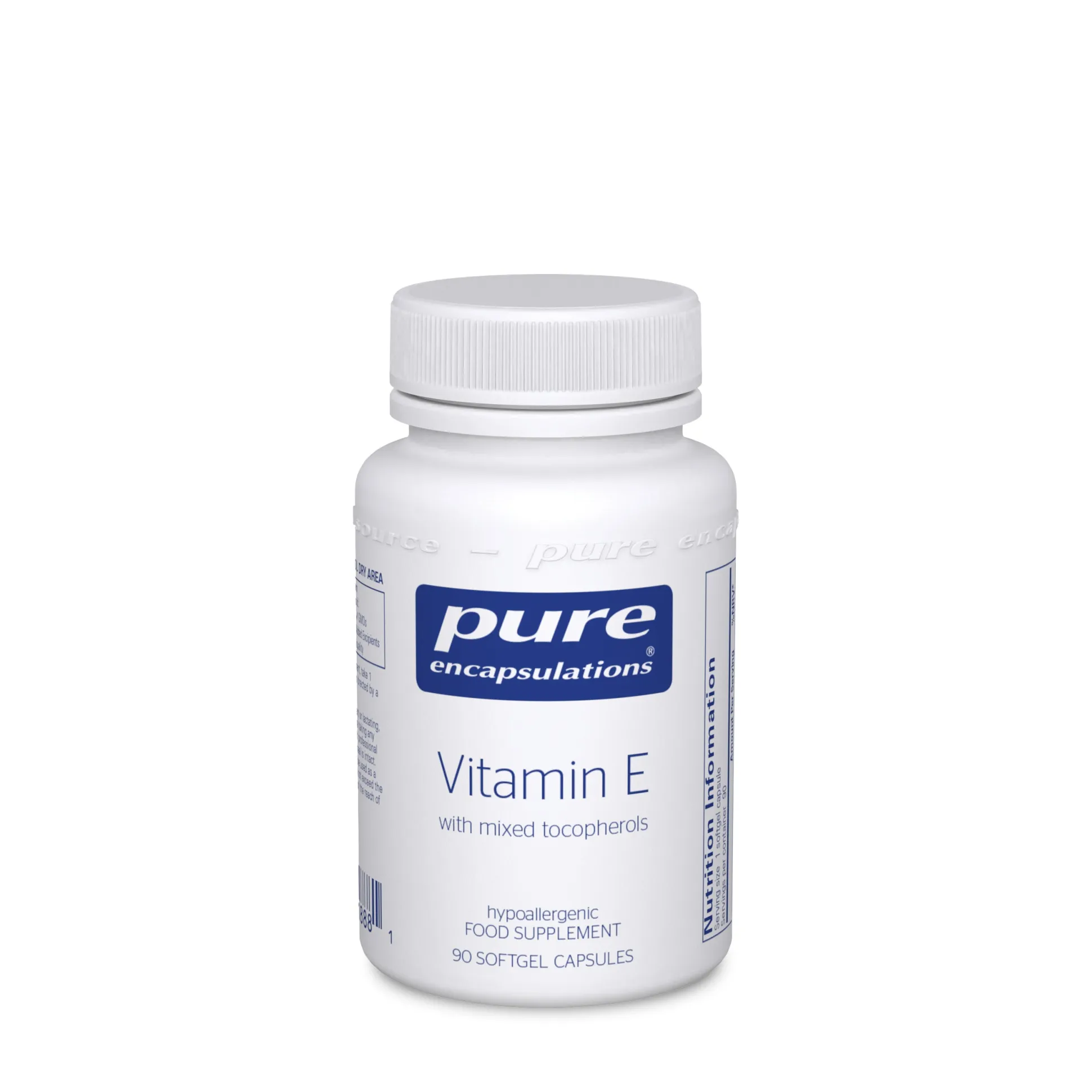 Pure Encapsulations Vitamin E (mixed tocopherols) 90 softgels