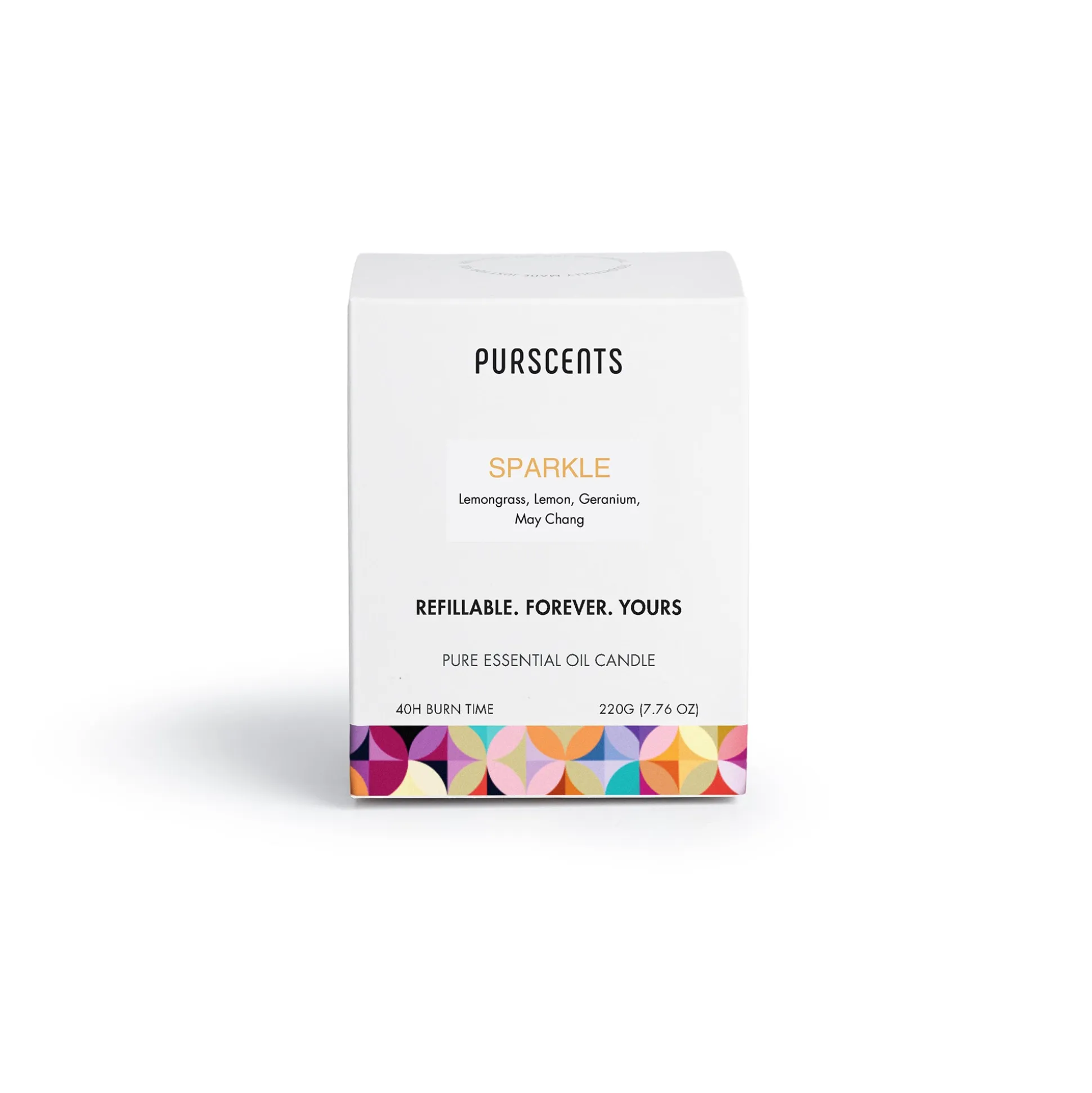 Purscents Sparkle Refillable Candle - Luna 220g