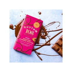 Rhythm 108 Roasted Almond Butter Bar with M'lk Chocolate 100g