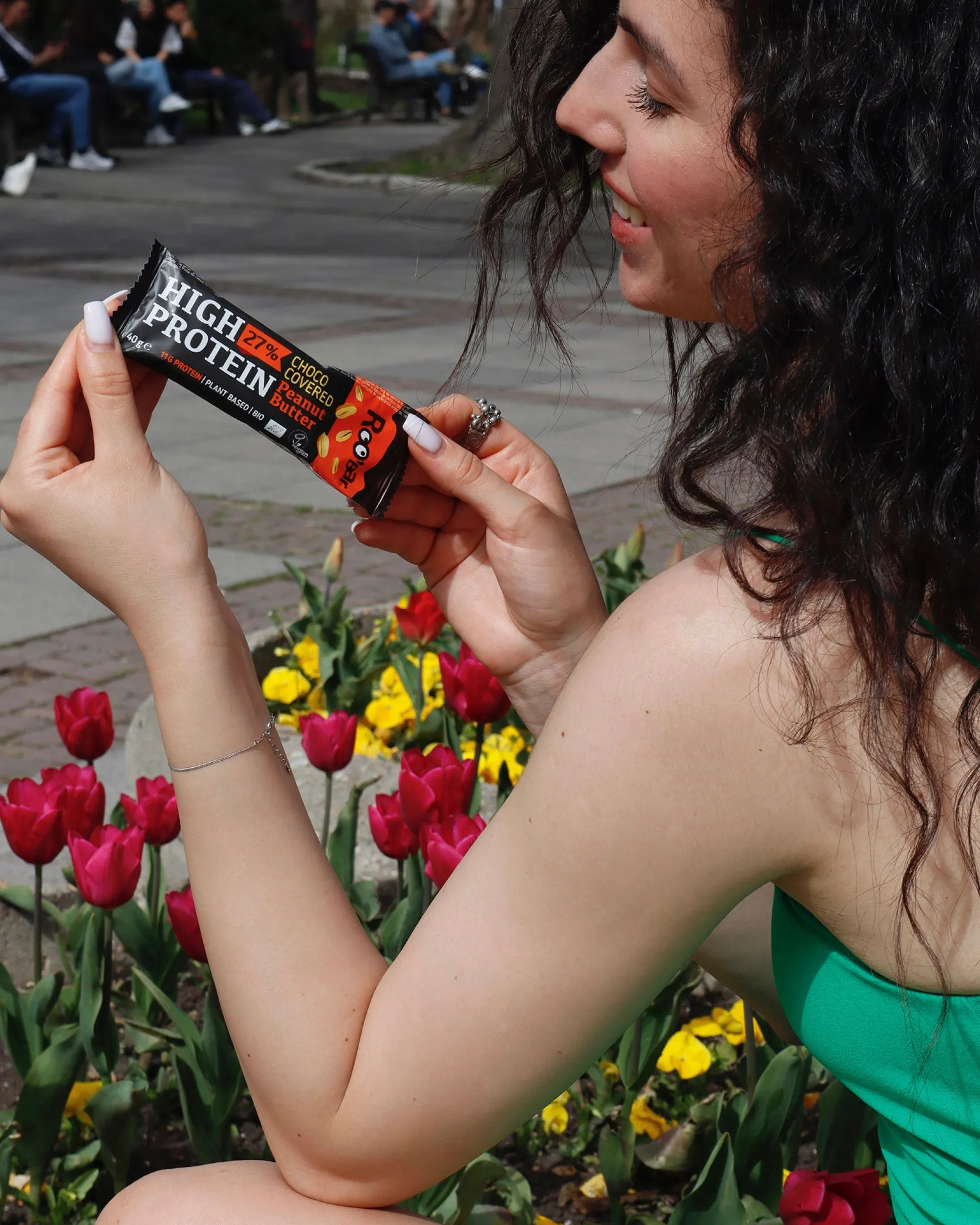 Roobar High Protein bar Peanut butter covered with chocolate 40g