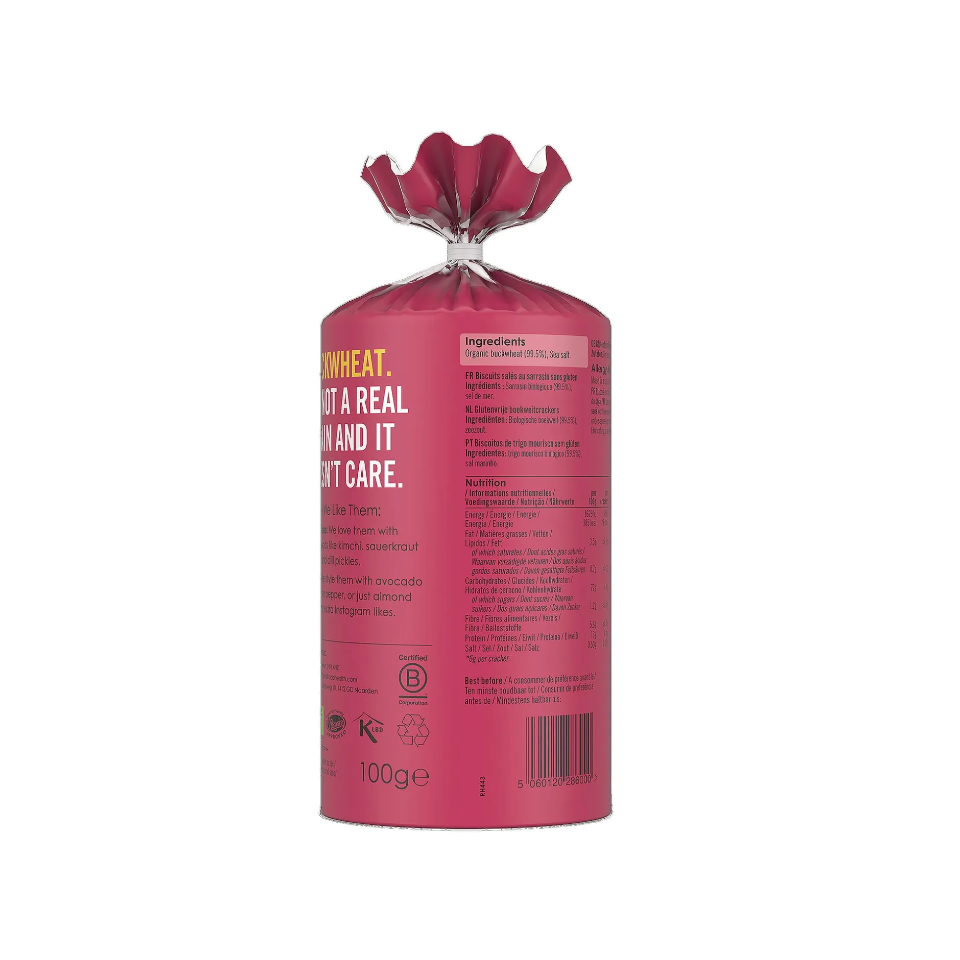 Rude Health Buckwheat Crackers 100g