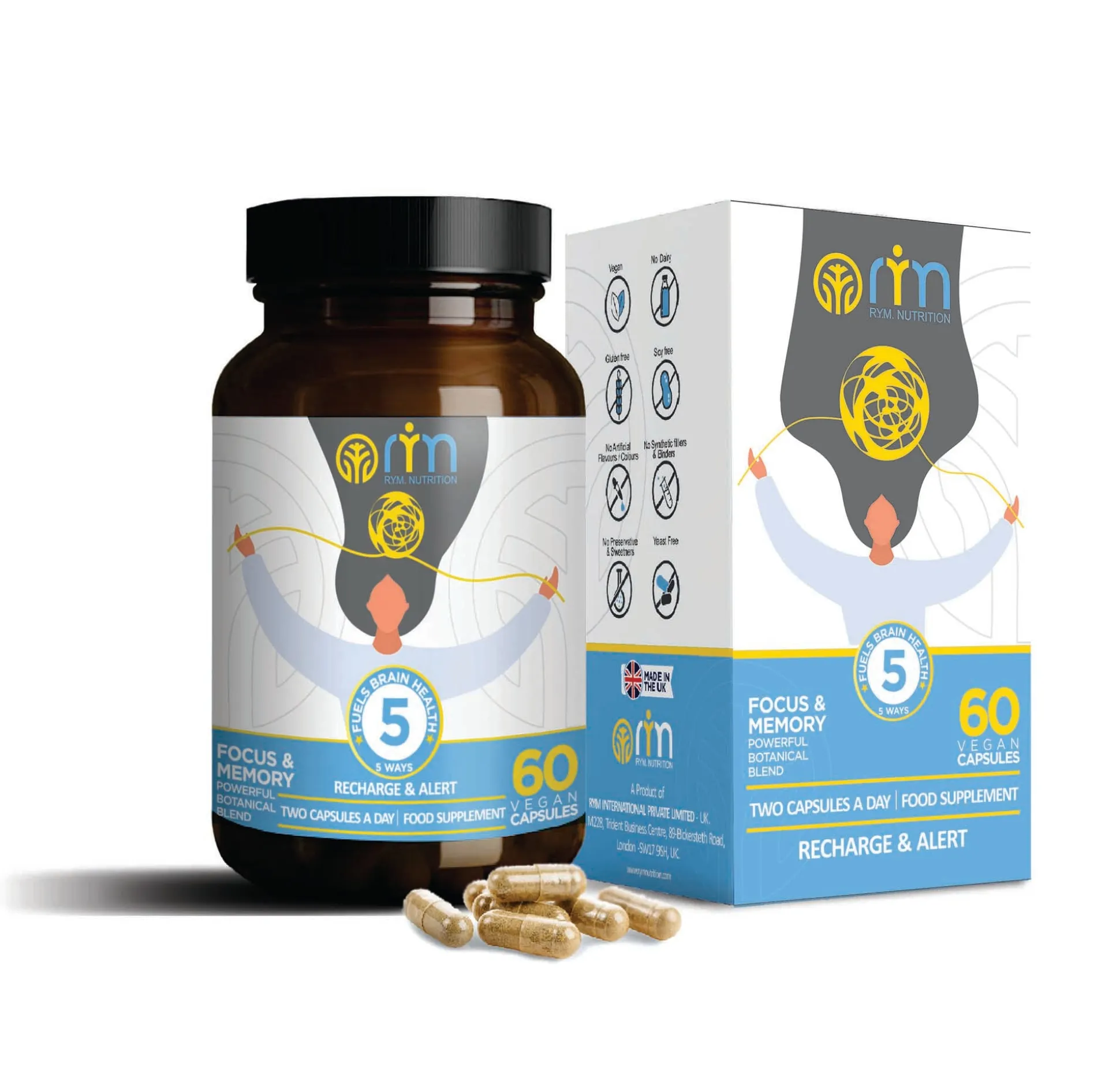 RYM Nutrition Focus Complex 60 Caps