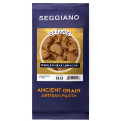 Seggiano Organic Ancient Grain Wholewheat Lumaconi Pasta 375g