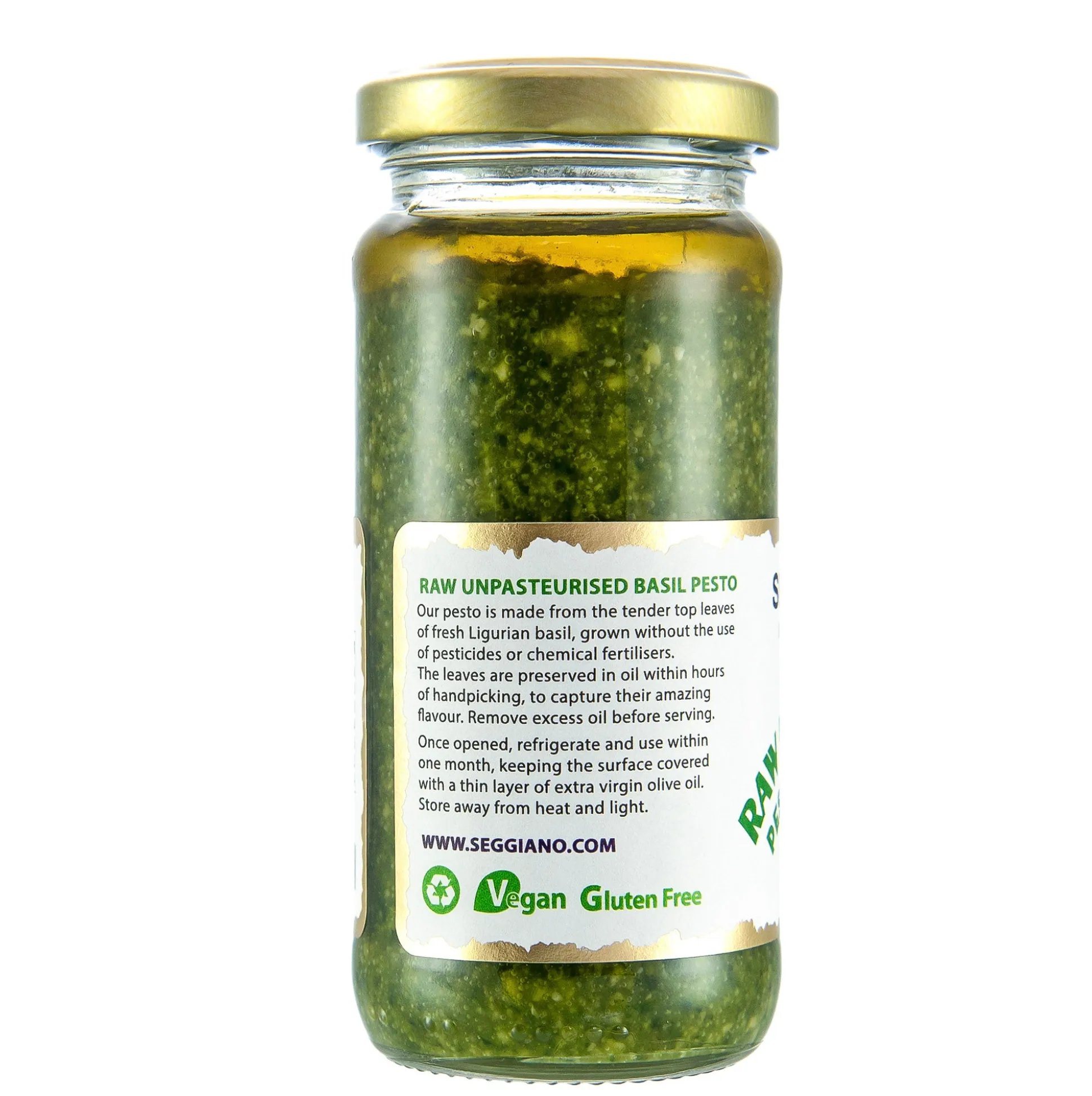 Seggiano Raw Basil Pesto Genovese 190g