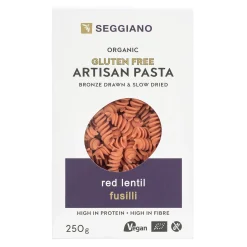 Seggiano Red Lentil Fusilli 250g