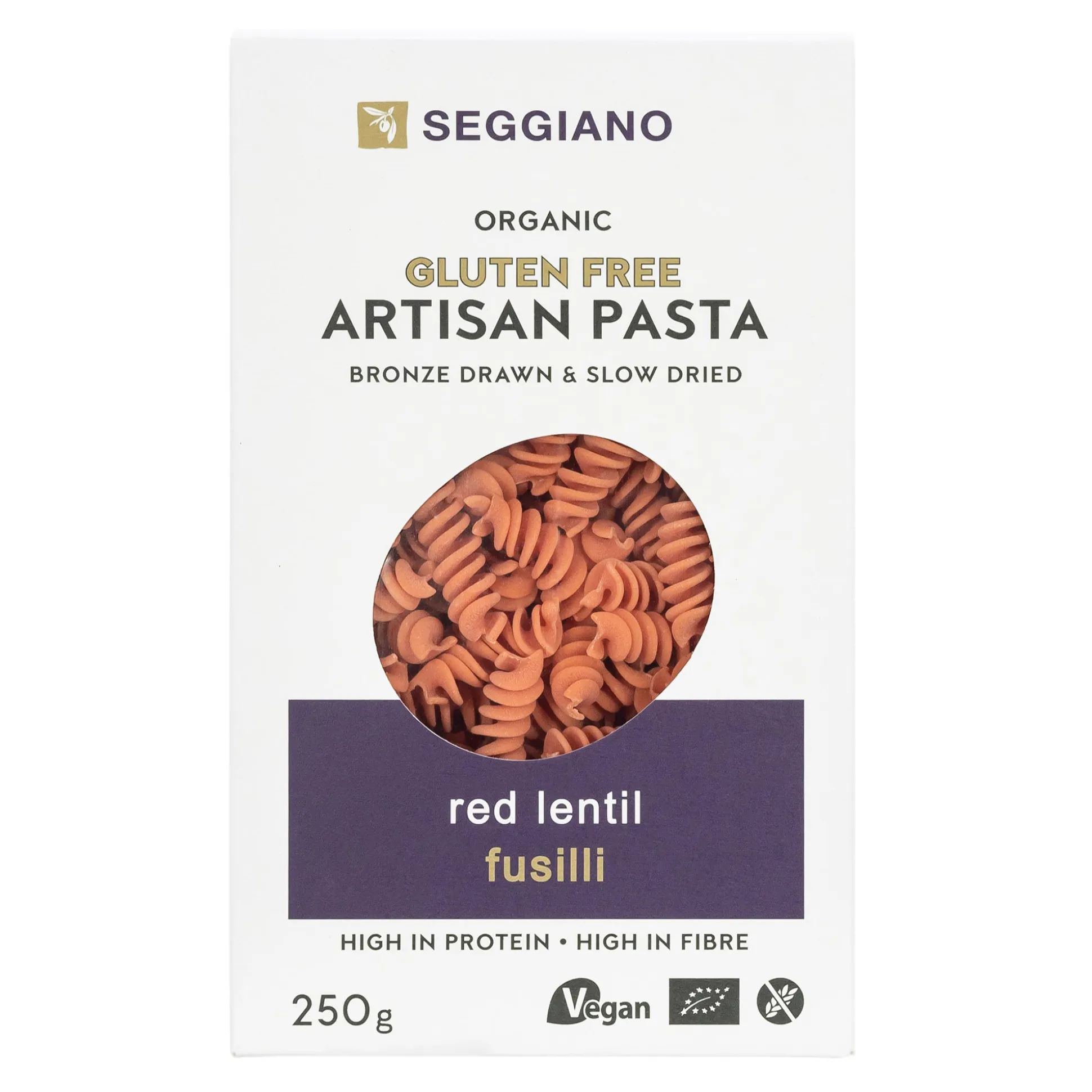 Seggiano Red Lentil Fusilli 250g