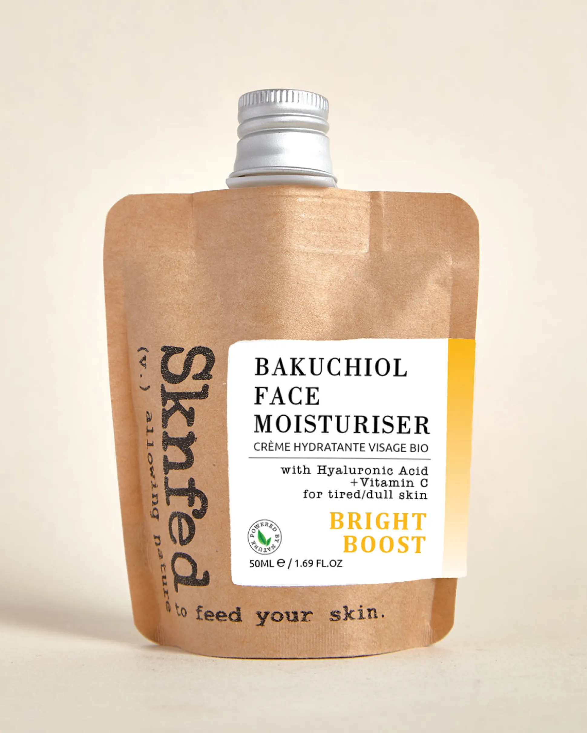 Sknfed Organic Bakuchiol Face Moisturiser - Bright Boost - Mini 15g