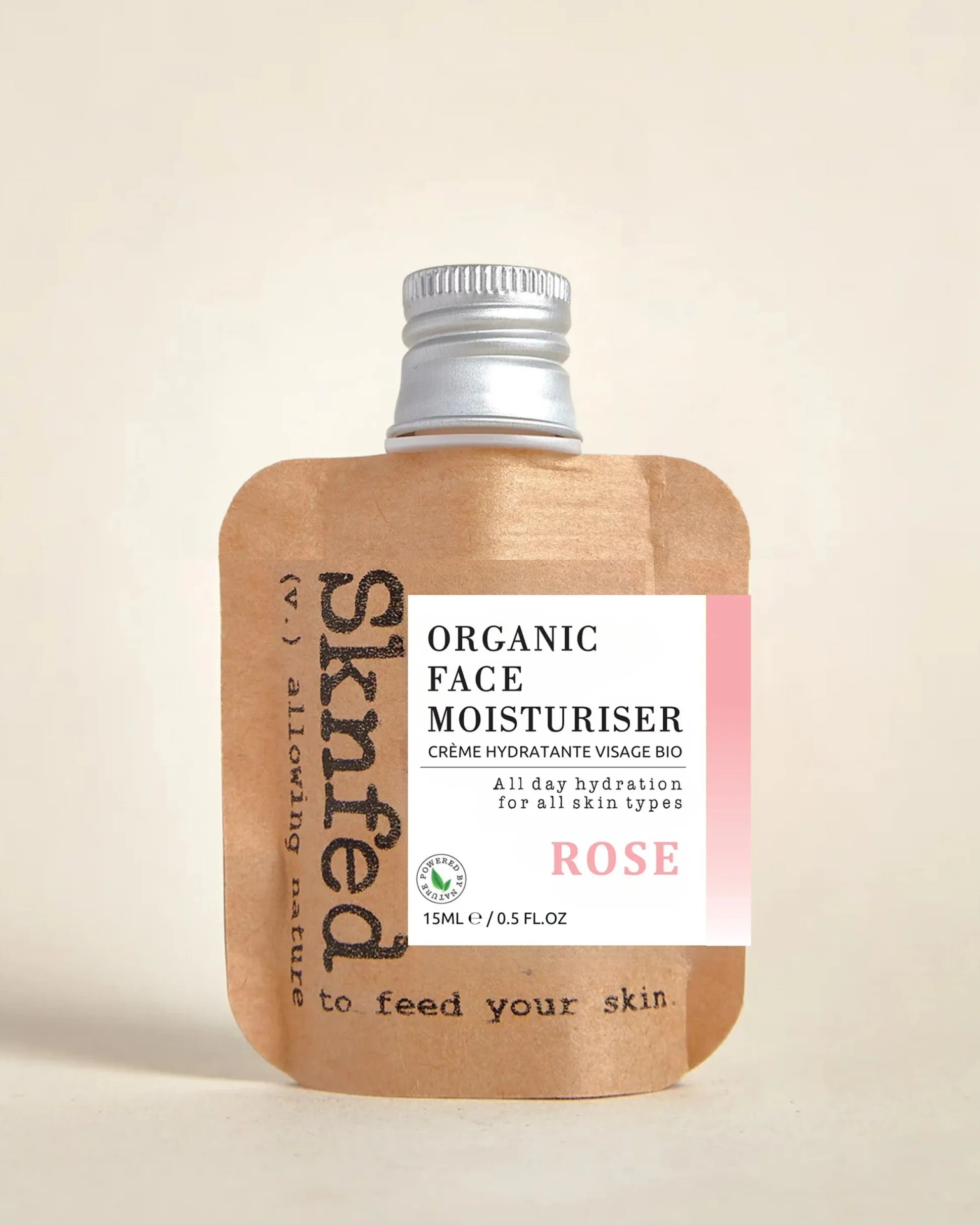Sknfed Organic Face Moisturiser Rose - Mini 15g