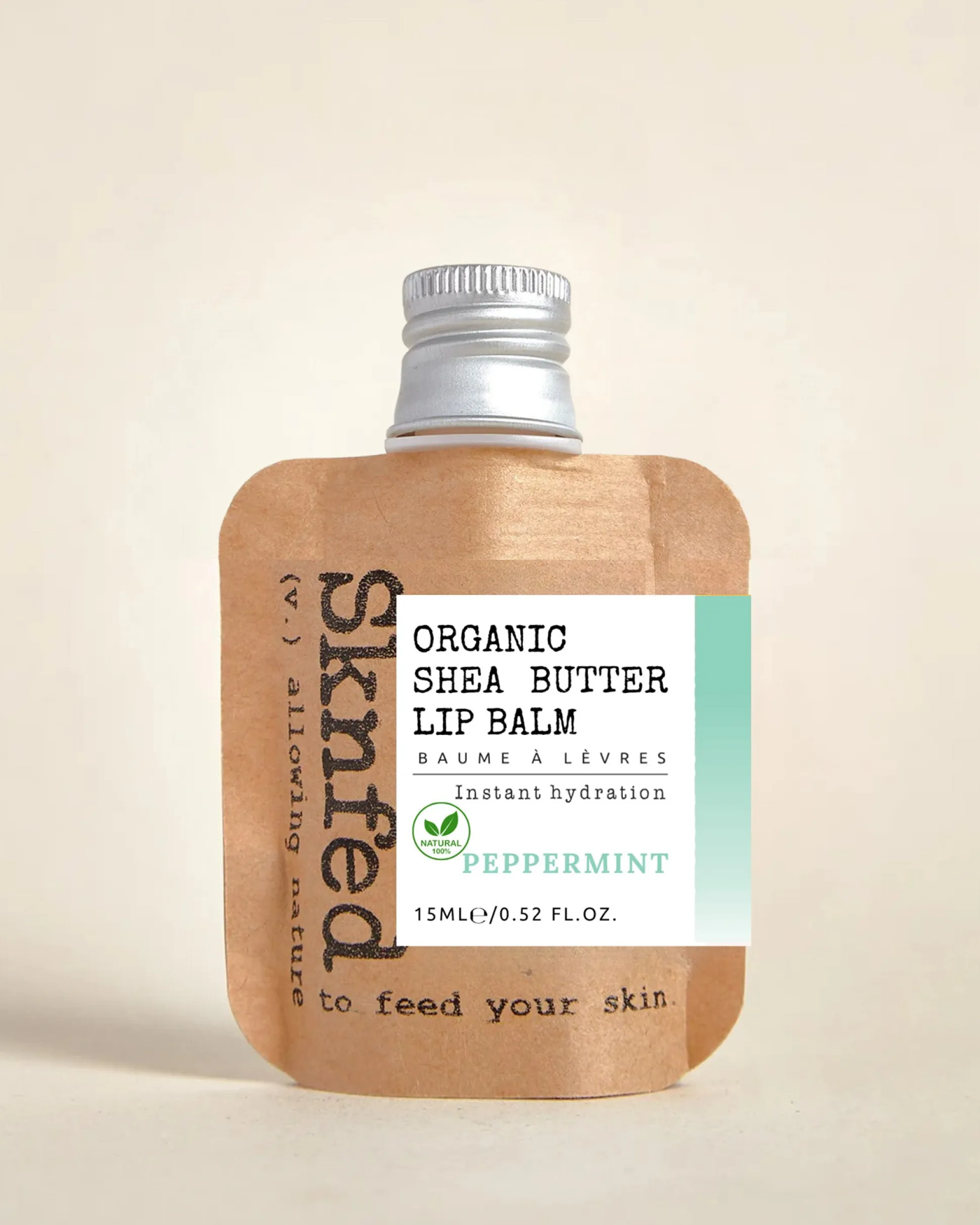 Sknfed Organic Lip Balm - Peppermint 15g