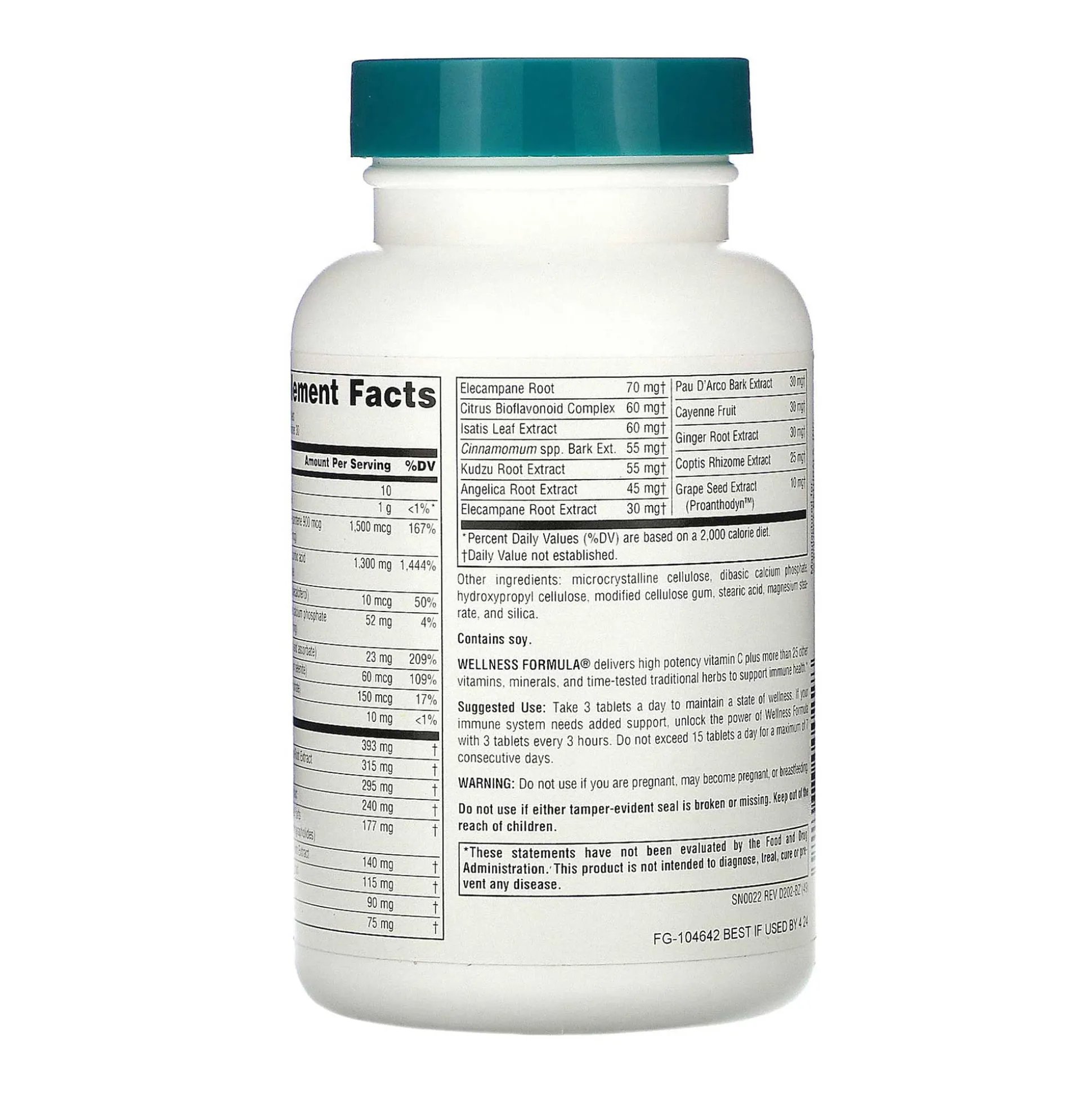 Source Naturals Wellness Formula 90 tabs