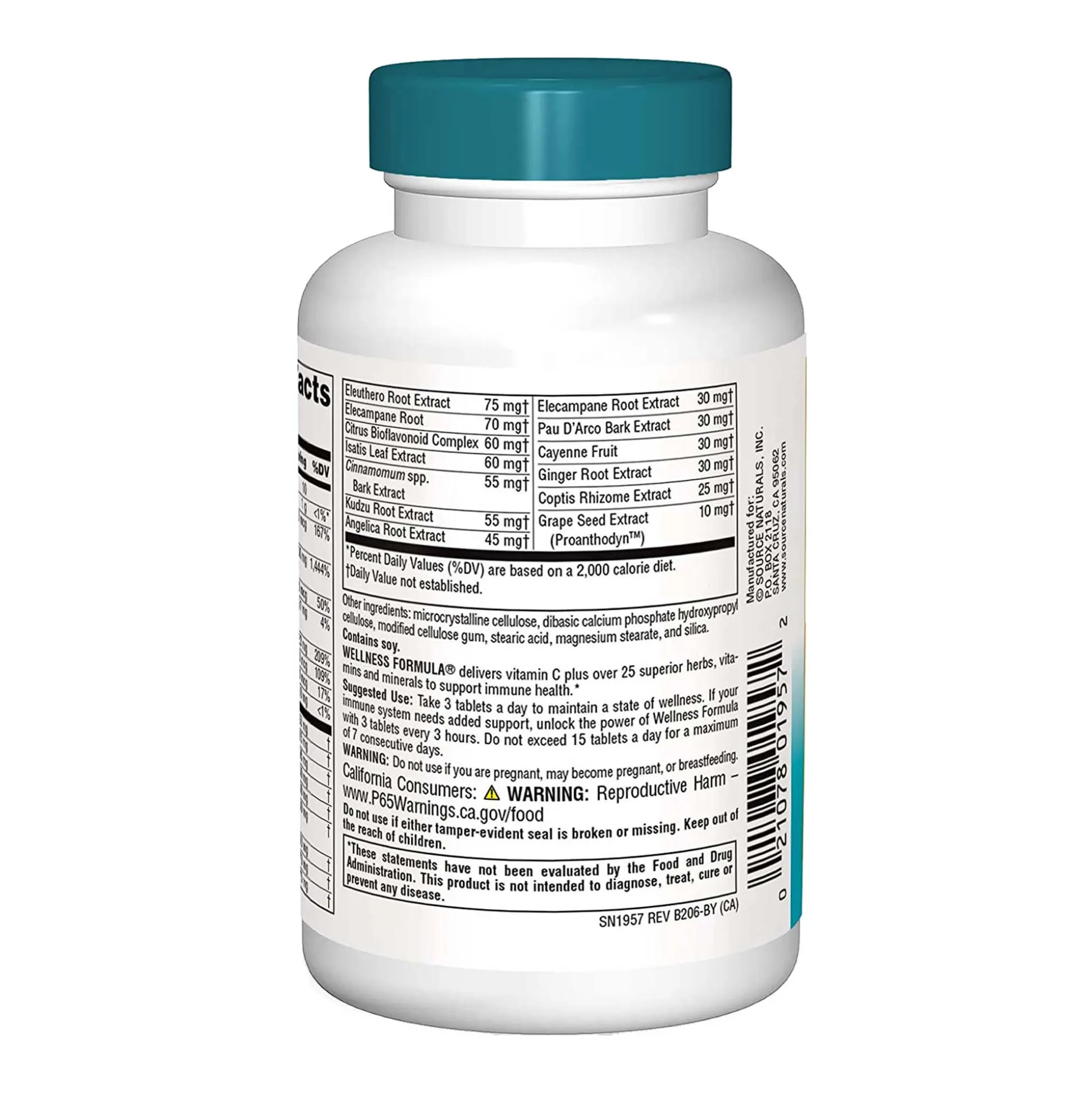 Source Naturals Wellness Formula Tablets 45 tabs