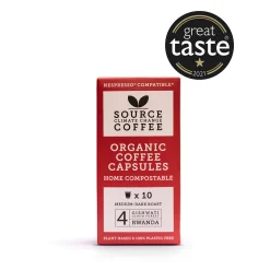 Source Organic Home Compostable Rwanda Capsules 57g