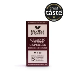 Source Organic Home Compostable Tanzania Capsules 57g