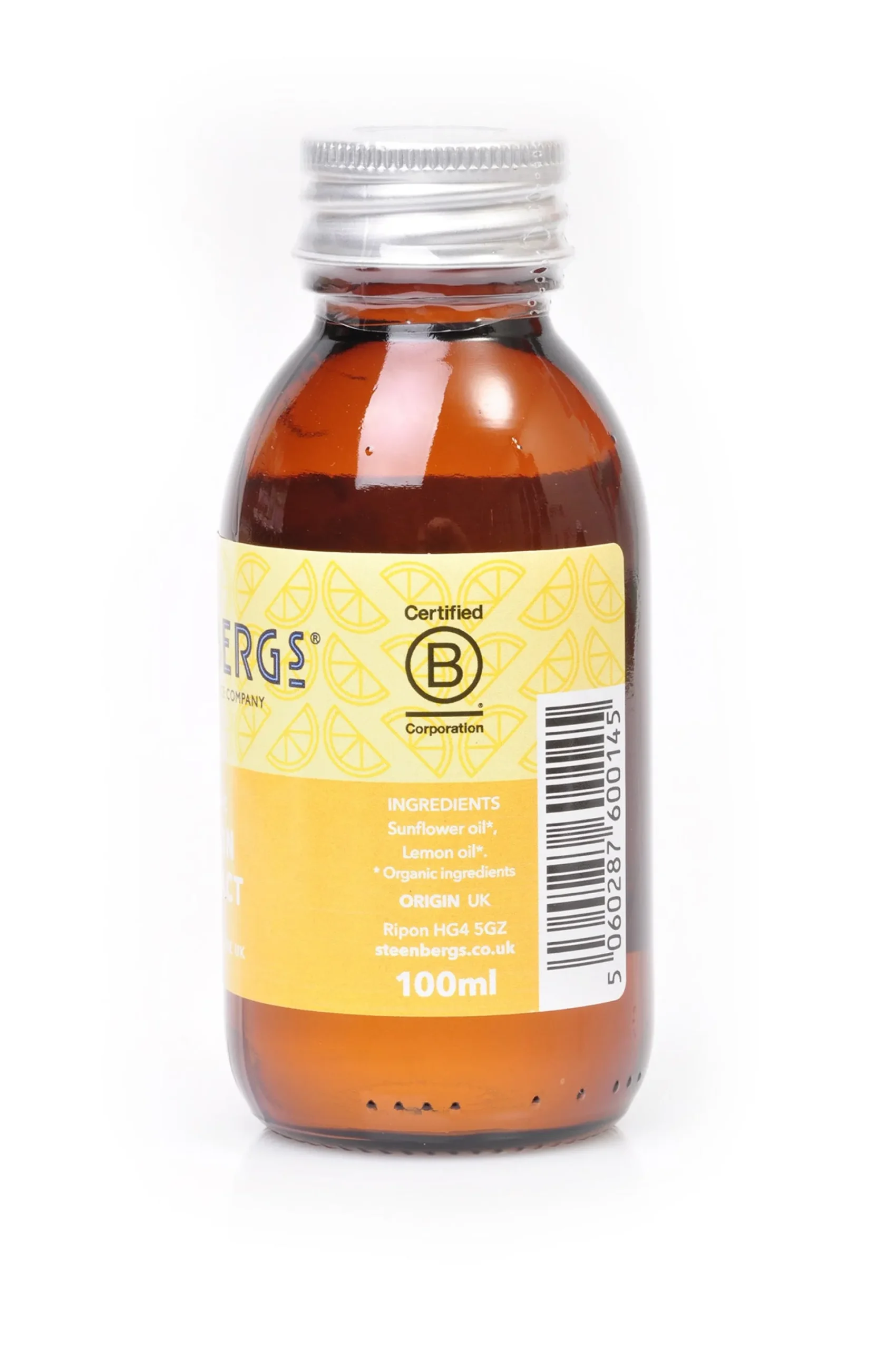 Steenbergs Organic Lemon Extract 100ml