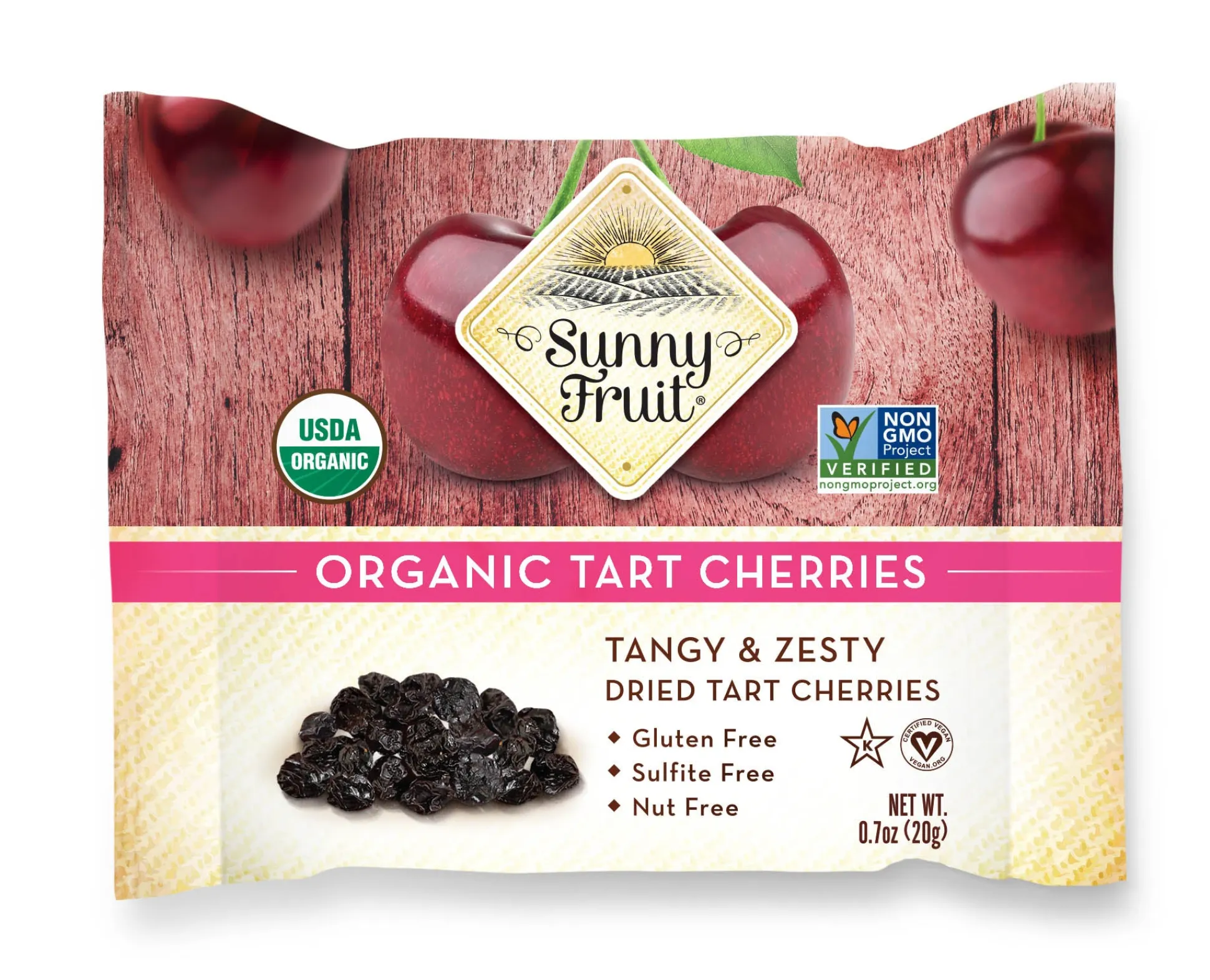 Sunny Fruit Dried Tart Cherries Organic 20g