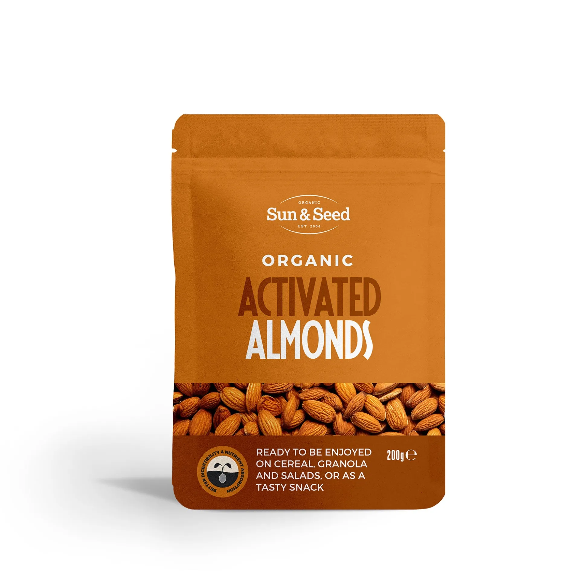 Sun & Seed Organic Activated Almonds 200g