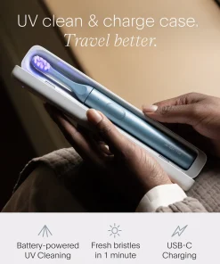 SURI S2 Electric Toothbrush and UV Travel Case Morning Waves each