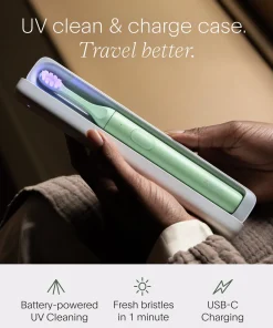 SURI S2 Electric Toothbrush and UV Travel Case Winter Fern each