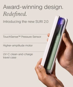 SURI S2 Electric Toothbrush and UV Travel Case Winter Fern each