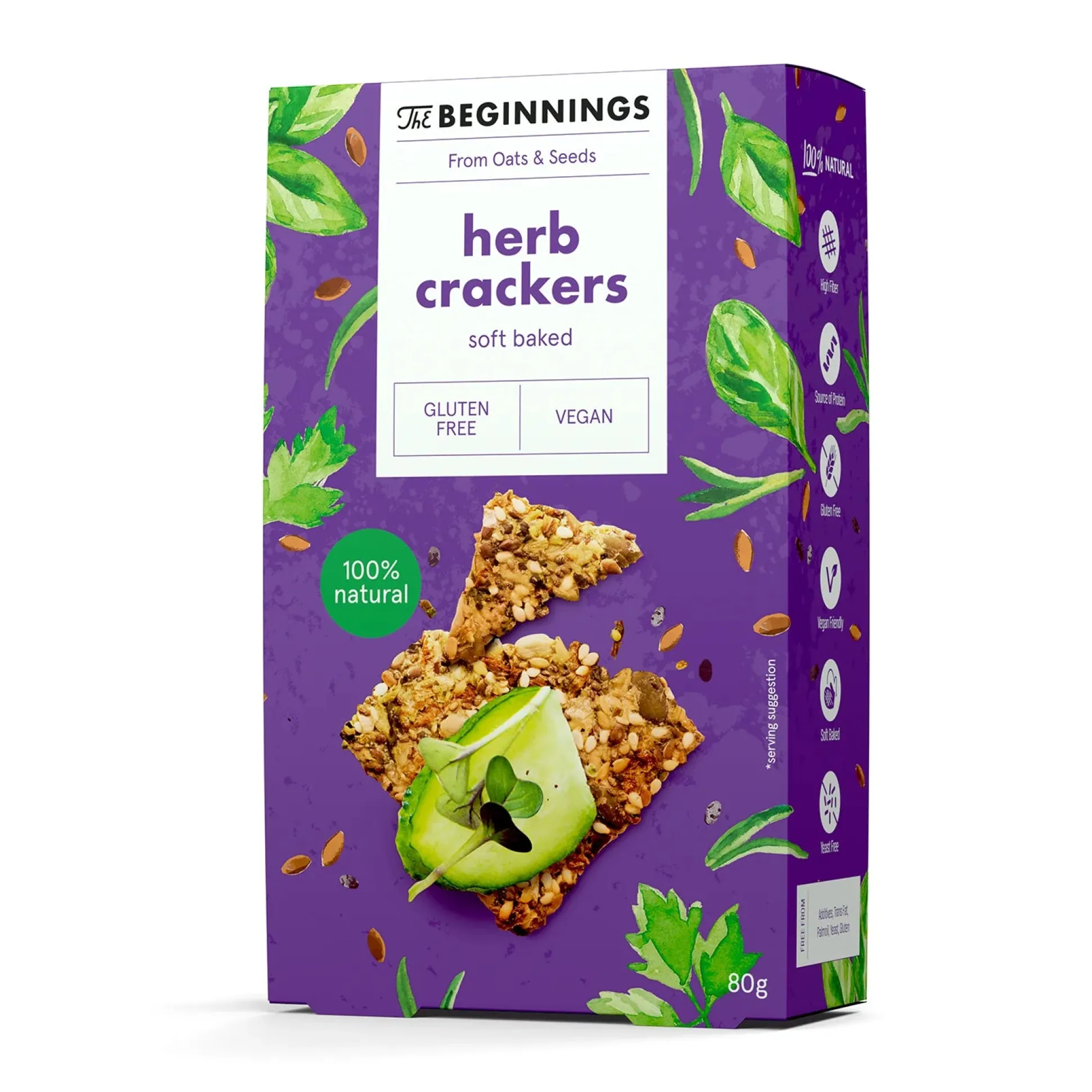 The Beginnings Herb Crackers 80g