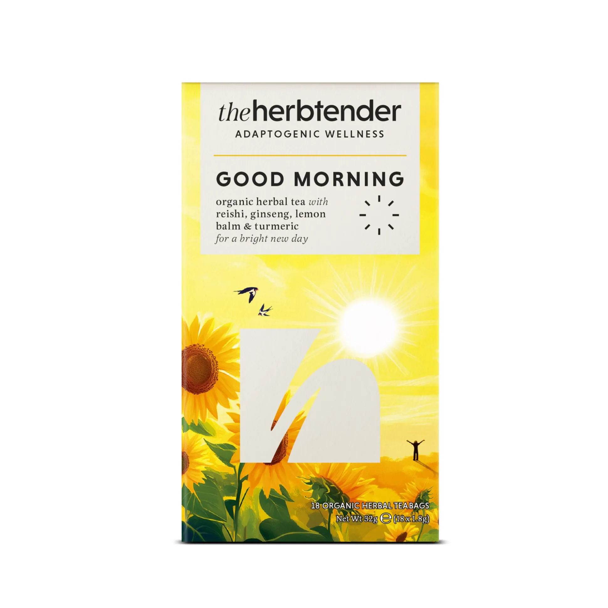 The Herbtender Good Morning Organic Herbal Tea 18 bags