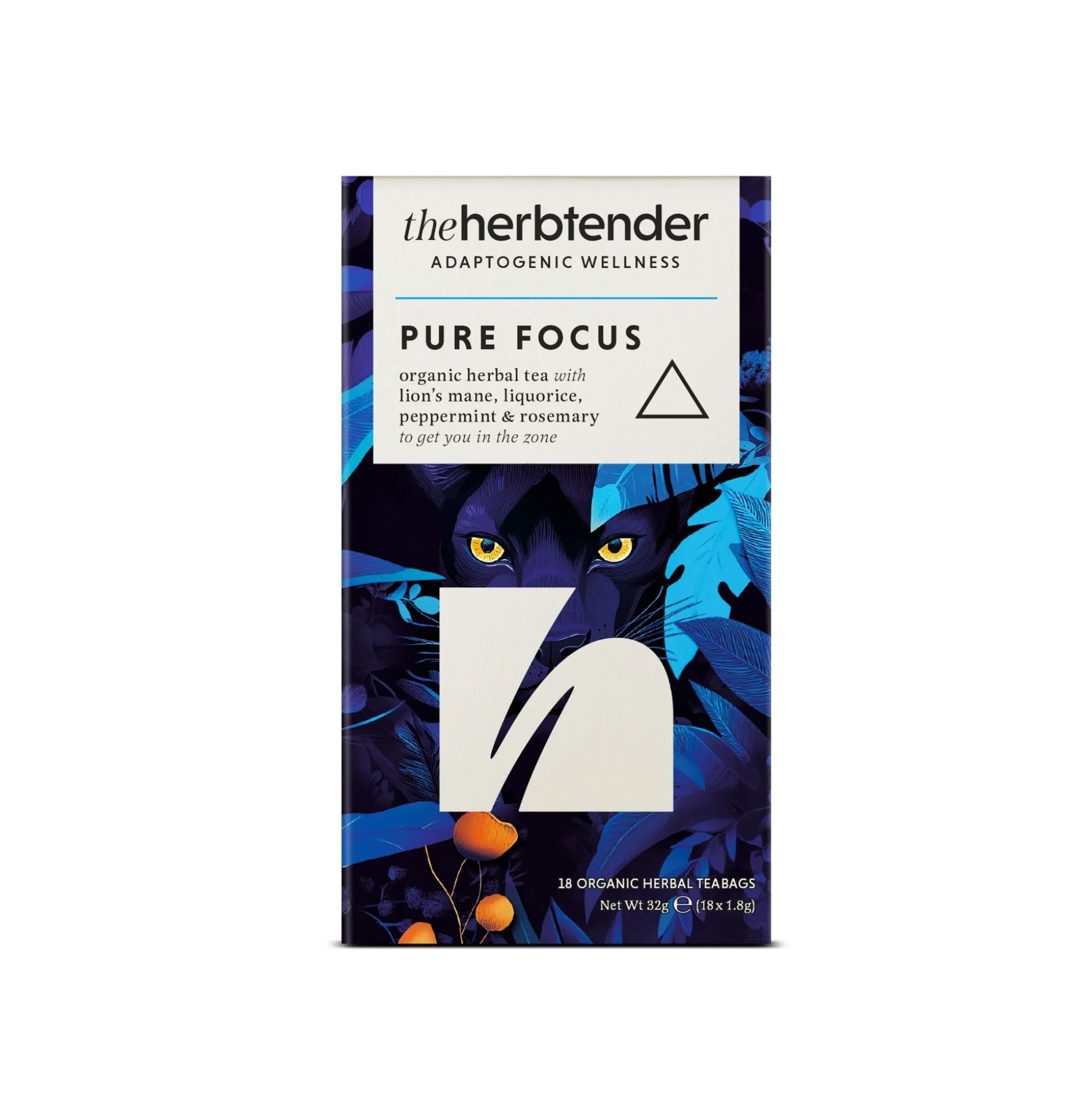 The Herbtender Pure Focus Organic Herbal Tea 18 bags