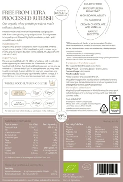 The Organic Protein Co. Cookies & Cream Organic Whey Protein Powder 1.2kg