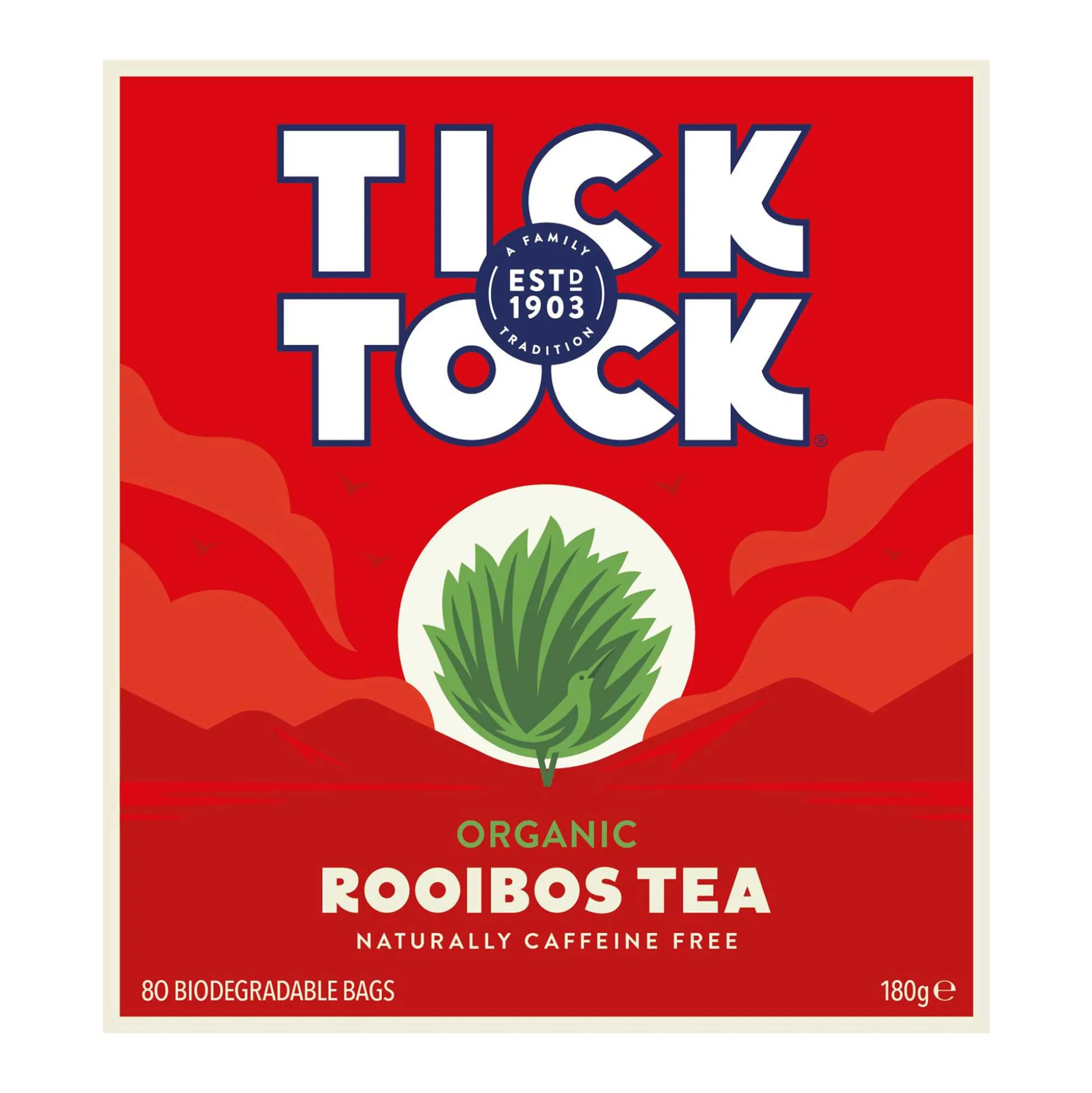 Tick Tock Rooibos Tea 80 Bags