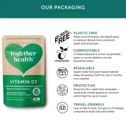 Together Health Vegan Vitamin D3 food supplement 30 caps