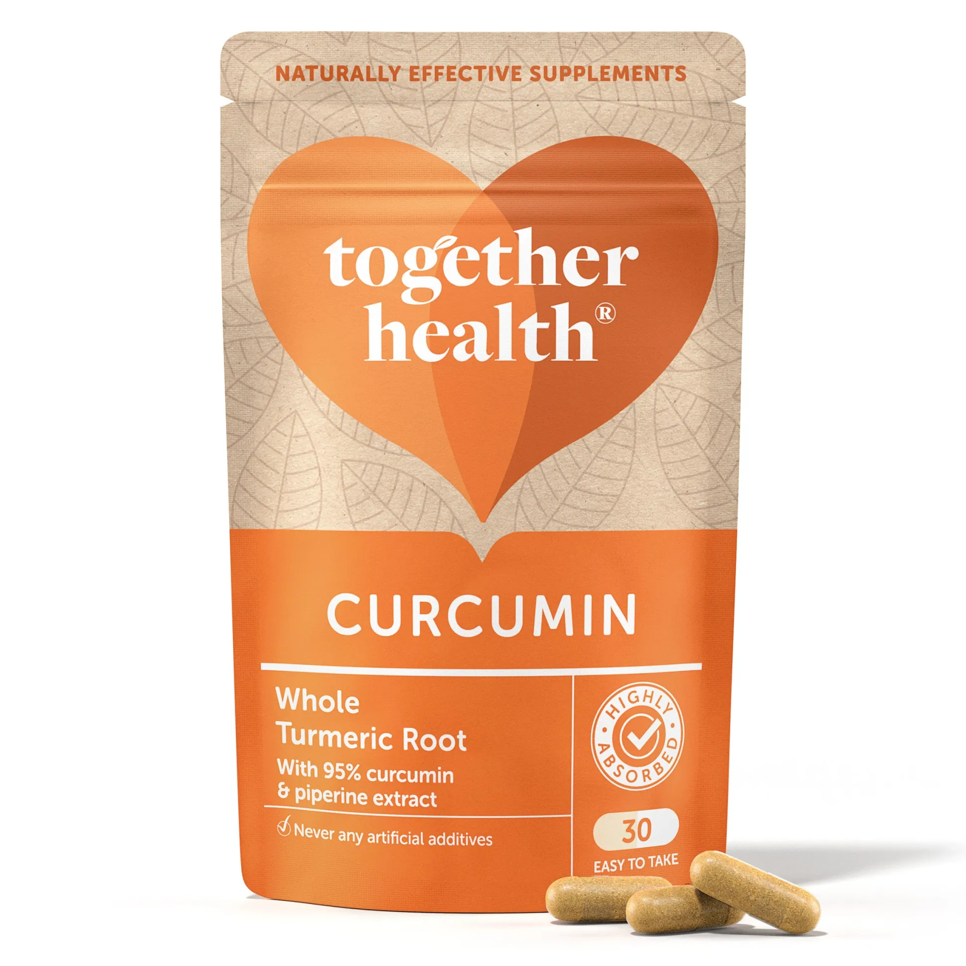 Together WholeVitT Turmeric & Curcumin Extract 30 Capsules
