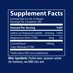 Trace Minerals Liquid Ionic Iodine from Potassium Drops 59ml