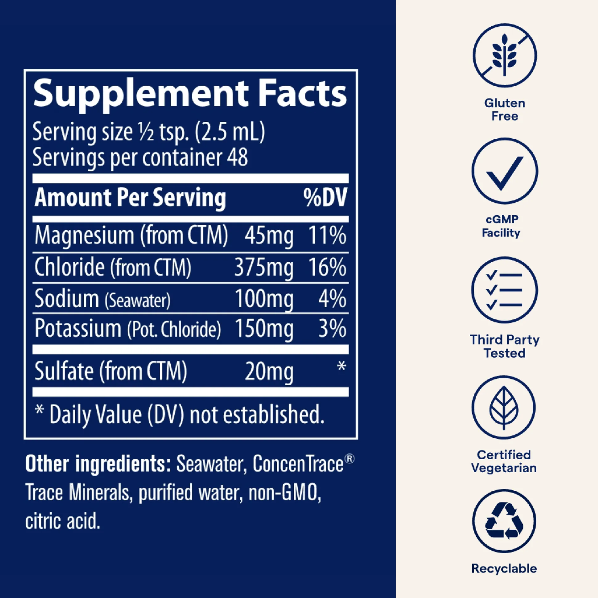 Trace Minerals Liquid Ionic Magnesium Drops 118ml