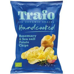Trafo Handcooked Rosemary & Sea Salt Potato Chips 125g