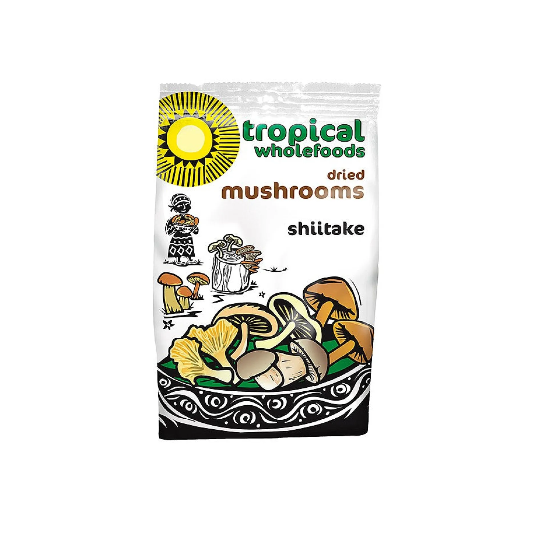 Tropical Wholefoods Dried Shitake Mushrooms 50g