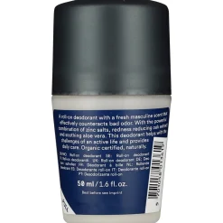 Urtekram Men's Cream Deodorant with Zinc Salts for protection 50ml