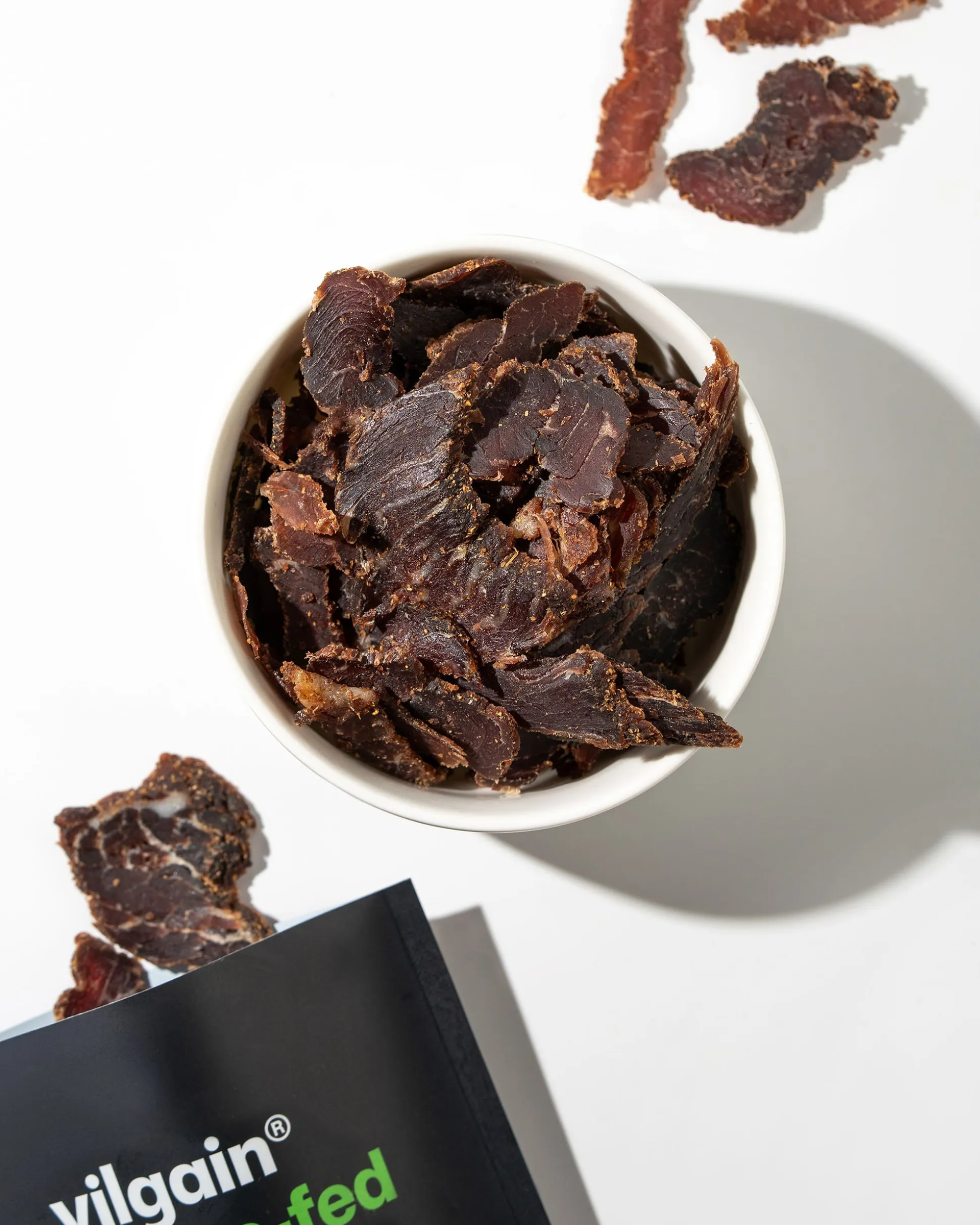 Vilgain Beef Jerky Grass-Fed Sea Salt 25g