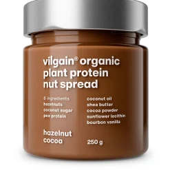 Vilgain organic plant protein nut spread - hazelnut,cocoa 250g
