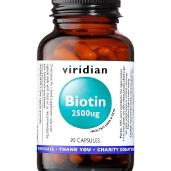 Viridian Biotin 2500ug Veg Caps 90 caps