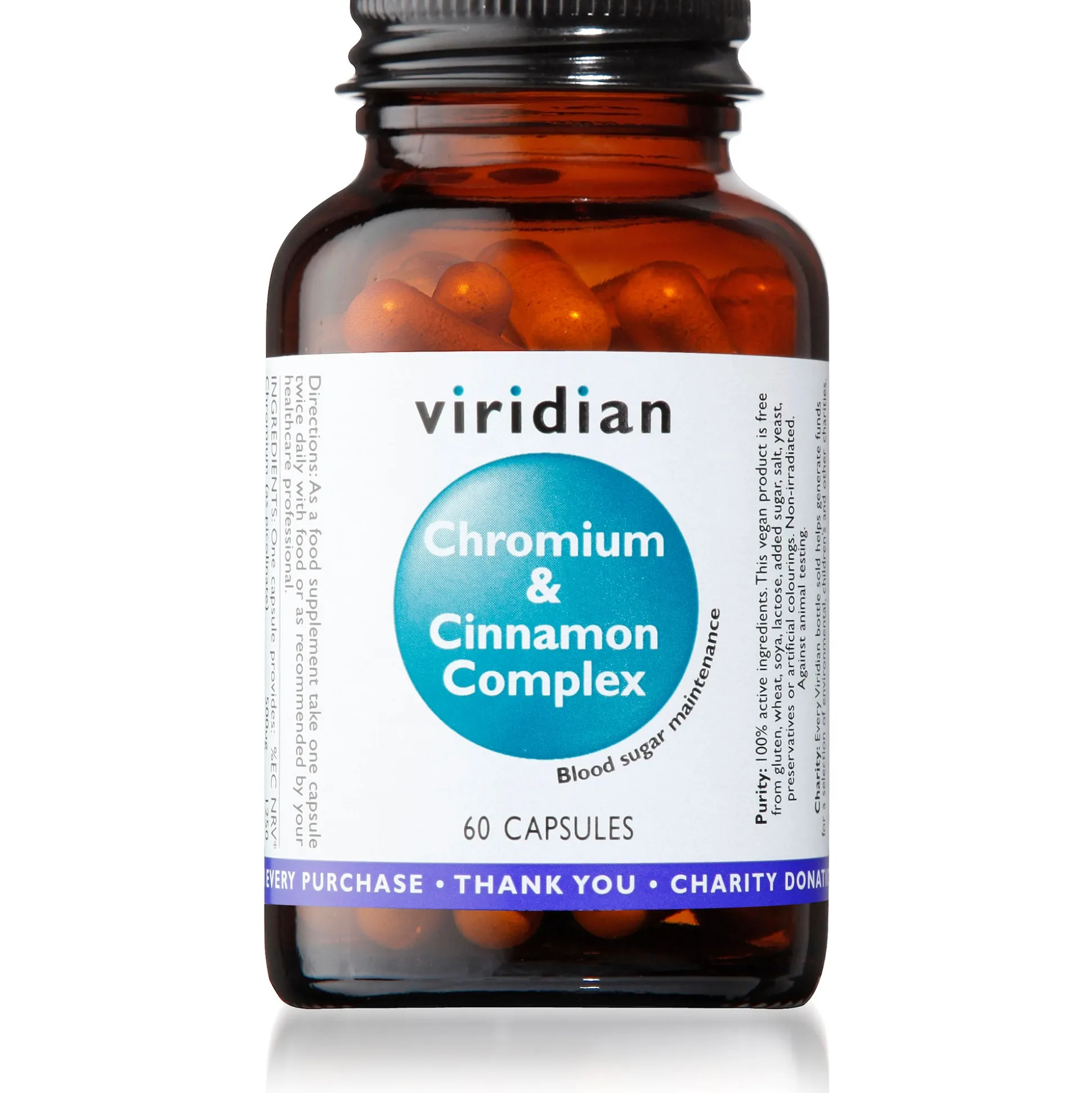Viridian Chromium and Cinnamon Complex 60caps