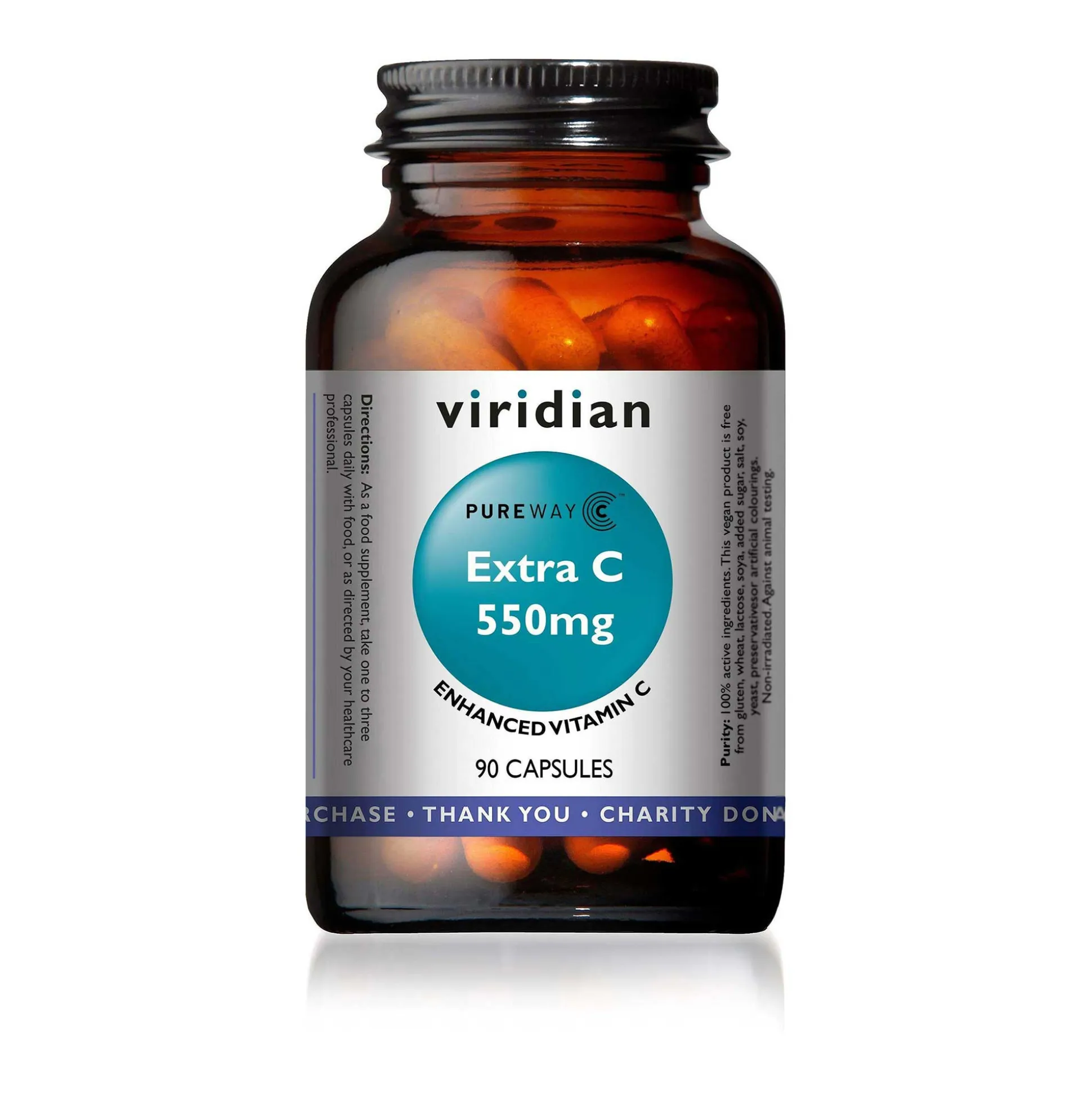 Viridian Extra C 550mg 90 caps