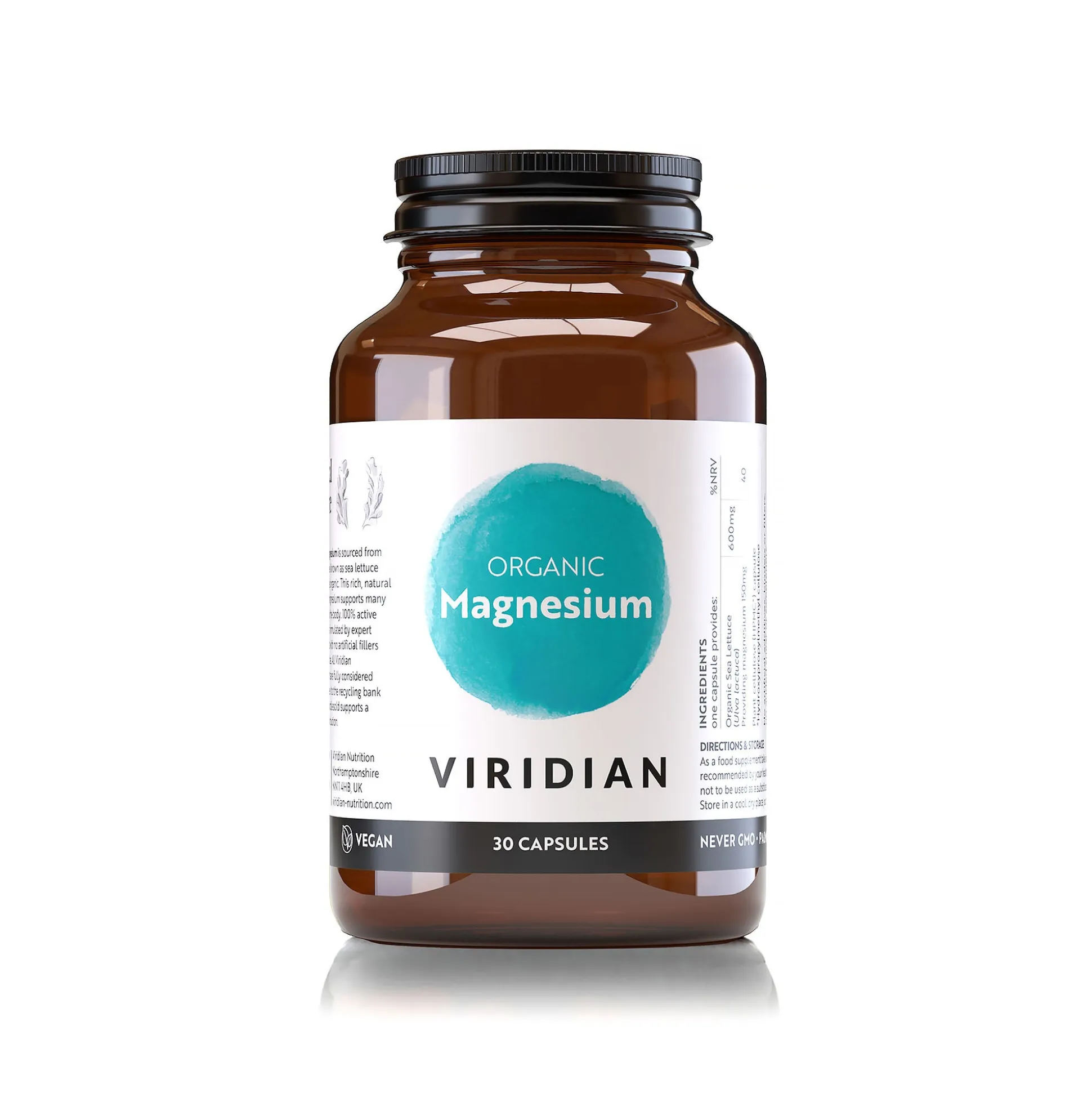 Viridian Organic Magnesium 30 Caps