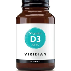 Viridian Vitamin D3 2000IU 60 capsules